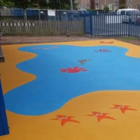 Playground Flooring in Berry Down Cross 7
