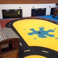 Playground Flooring in Aberarth 13