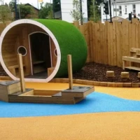 Thermoplastic Playground Markings in Dinas 8